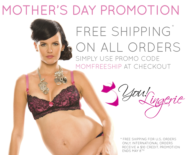 You! Lingerie Mothers Day Free Shipping
