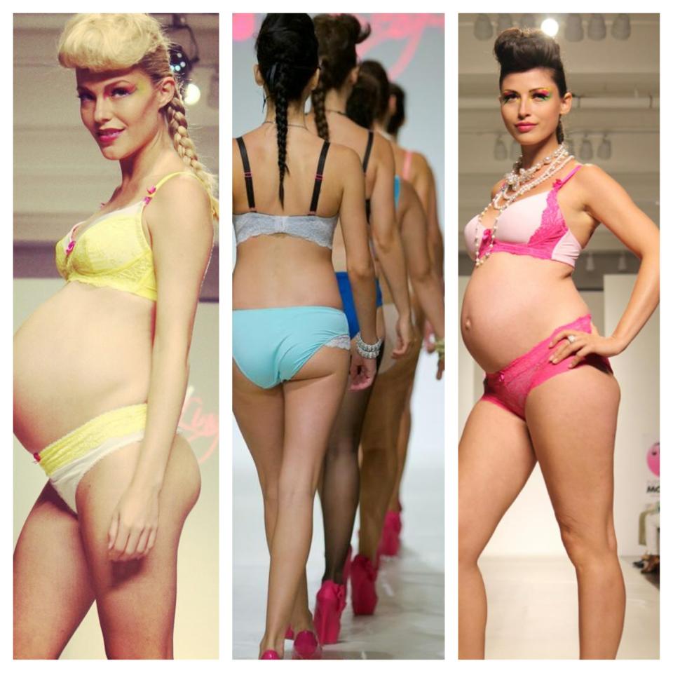 You! Lingerie Flirty Rose Maternity & Nursing Set at Lingerie Fashion Week